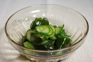 きゅうりとわかめの酢の物