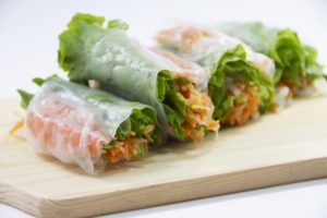 彩り野菜の生春巻き