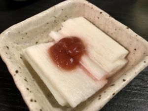 山芋の梅和え