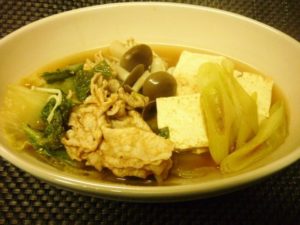 キムチと豚肉のスープ
